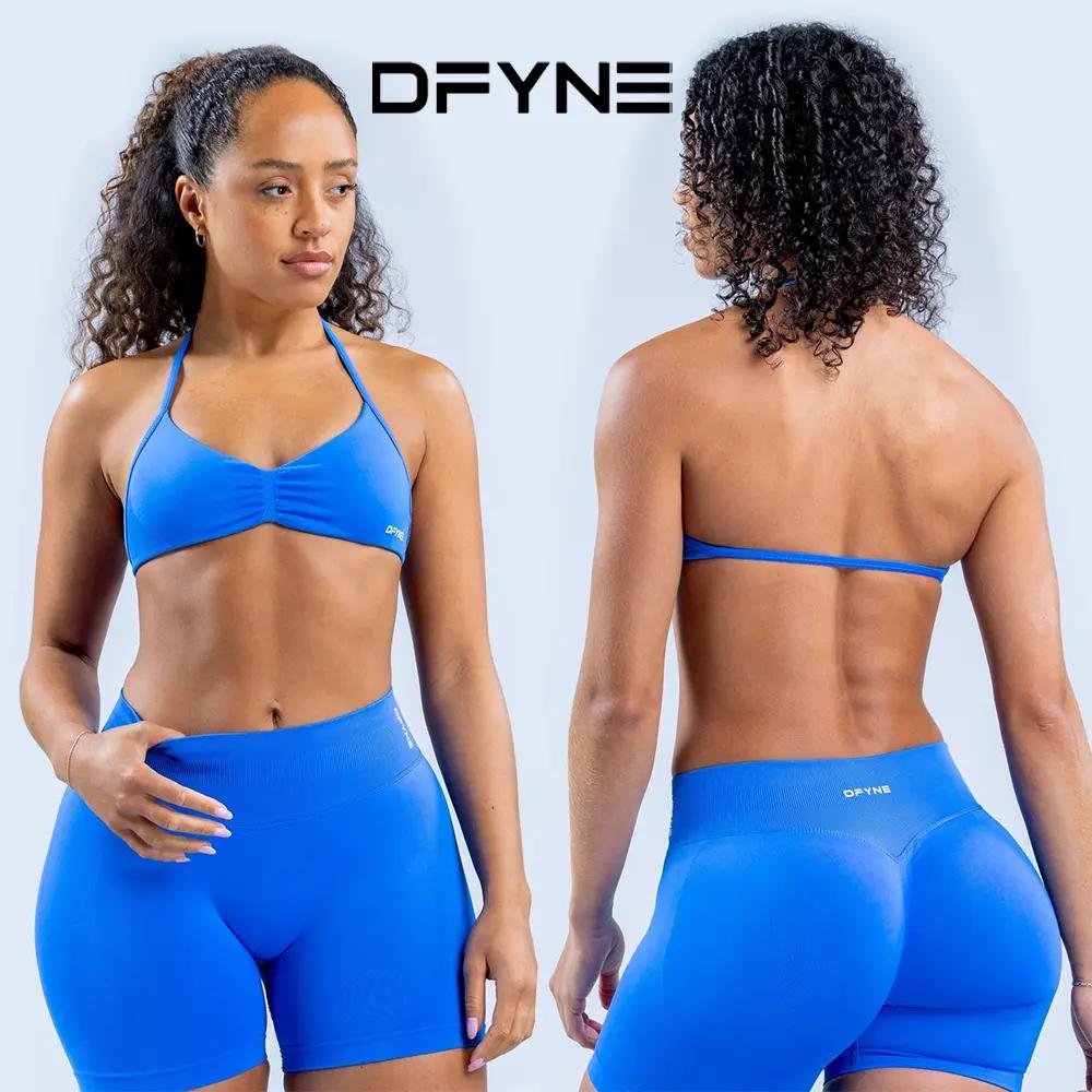 DFYNE Impact Sports Set  Seamless Sculpt Fit with Strappy Back, High-Waisted Bottoms & Ultra-Flattering Activewear Look