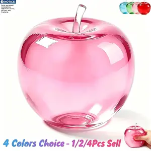 Apple Anxiety squishy toy - 4 Colors Maltose Squishy Gloss Semi-Transparent Silicone, Slow Rising Fidget Stress Ball, Cute Moldable Squeeze Sensory Toy, Easter Gift
