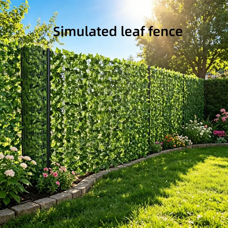 Artificial Ivy Privacy Fence Screen, 1m X 3m Adjustable Fake Hedge Decor, High-Density Leaves, Garden Patio Cover, Wedding Background Wall, Garden Supplies