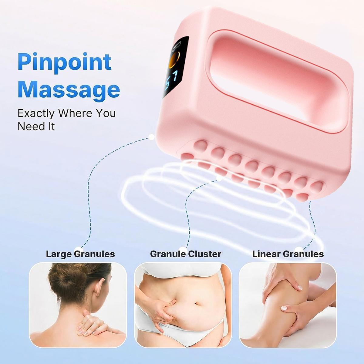 2026 Fascia Ring Massager - Cordless Rechargeable for Waist & Back Muscle Recovery | Ergonomic Electric Portable, Full-Body Relaxation Gift