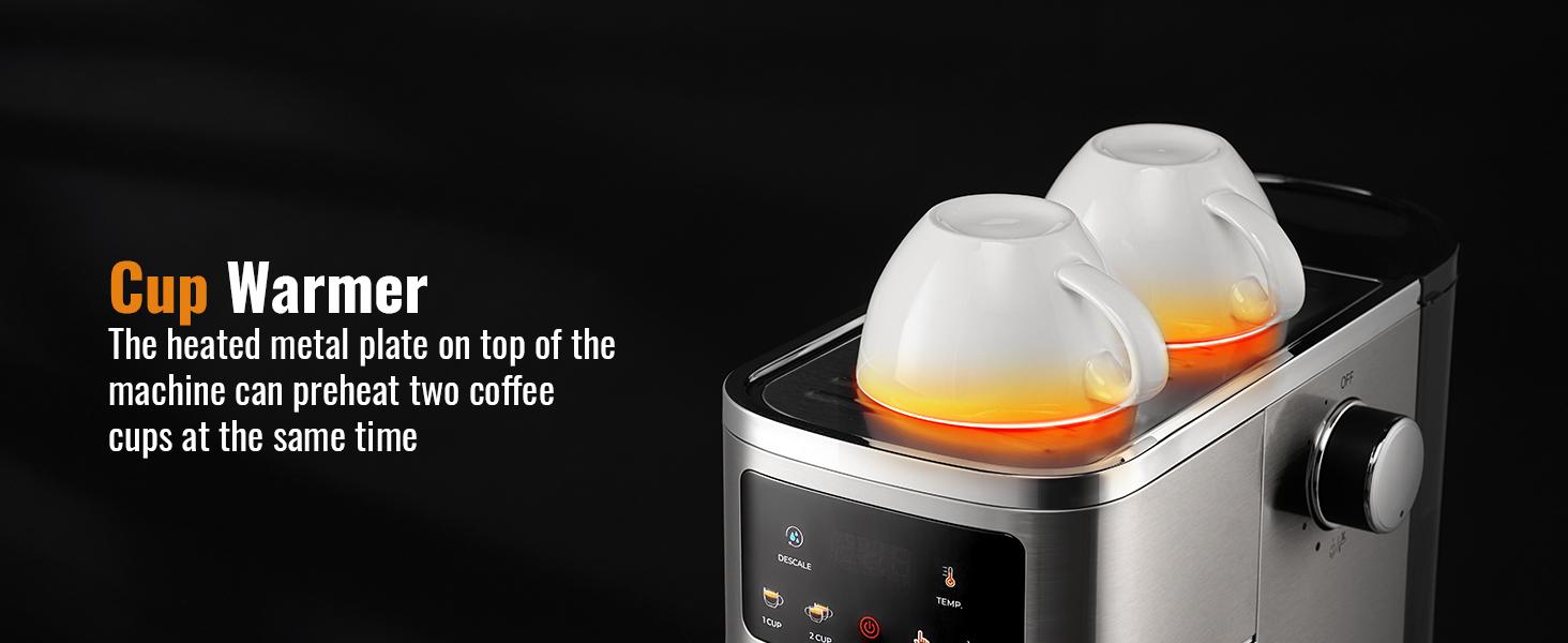 Espresso Machine 20 Bar, Professional Espresso Machine with Milk Frother and Touchscreen, Expresso Coffee Machines with Adjustable Temperature,for Cappuccino, Latte