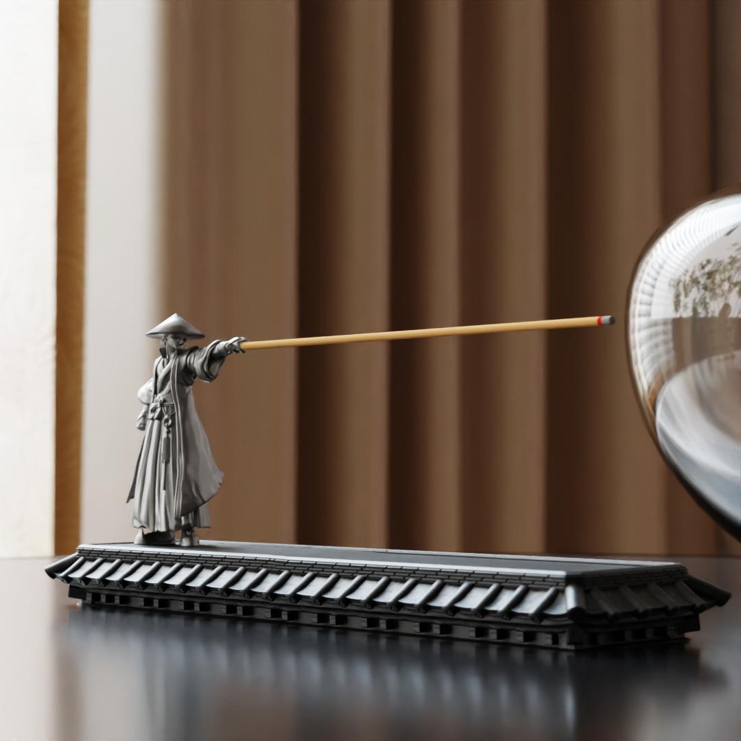 Samurai/Knight Style Incense Holder, Creative Resin Incense Stand, Meditation Yoga Tea Ceremony Home Decor Ornament