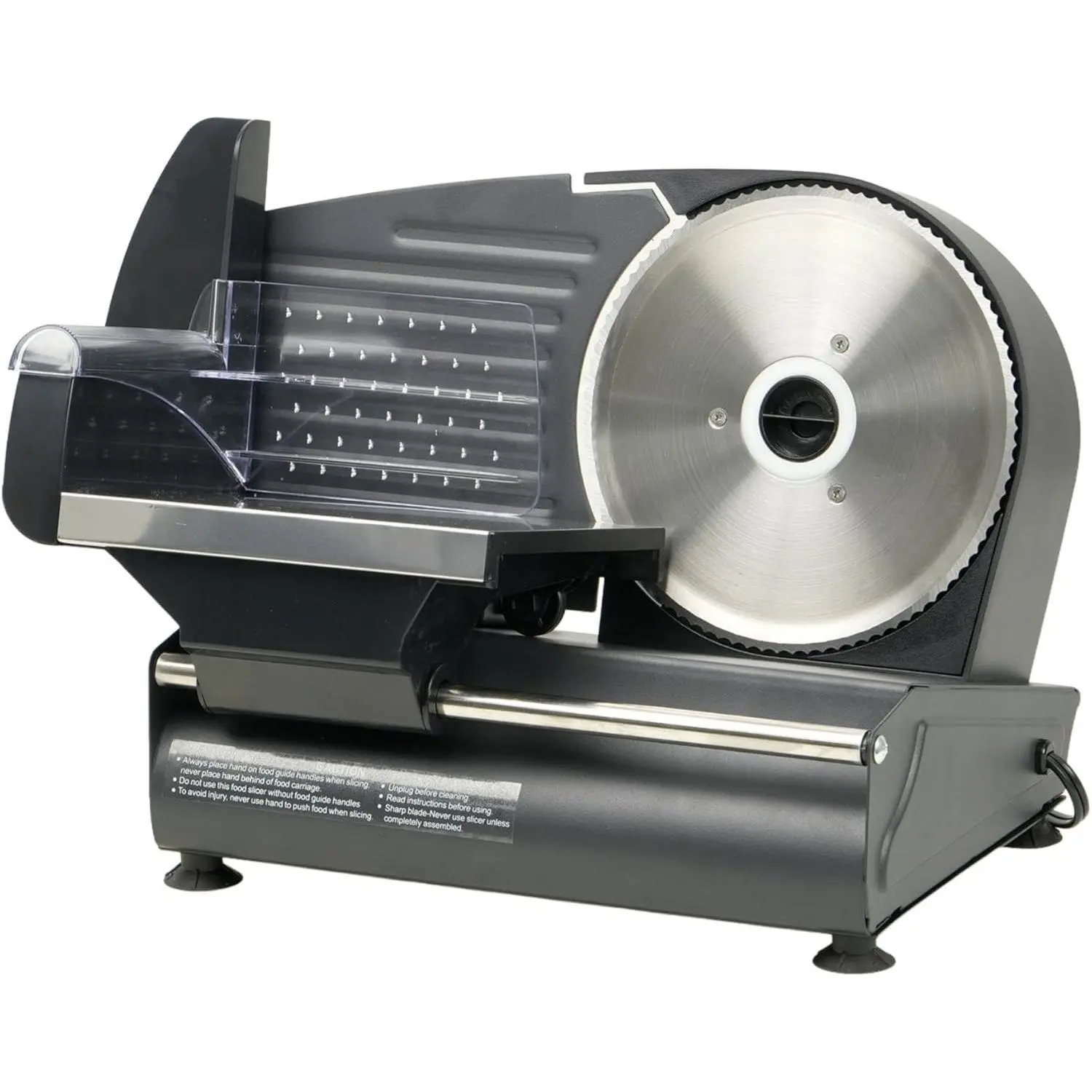 Meat Slicer Machine for  Use - Electric Deli  Slicer with Removable 7.5'' Stainless Steel , 1-15mm Adjustable Thickness Meat Slicers for Slicing Meat, Cheese, Bread, Easy to Clean (Black)