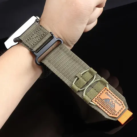 Wide Nylon Sports Watch Band, Breathable Watch Band, Watch Straps, Smartwatch Strap for iWatch Series 49mm 9 8 7 45mm SE 6 5 4 3 42mm 44mm, Wearable Accessories (Band Only)