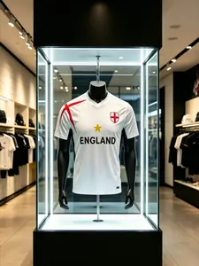 2026 New Summer England Adult Soccer Jersey, Breathable Quick-Dry Football Shirt, Athletic Tops, Casual Long Sleeve T-Shirt for Men and Women