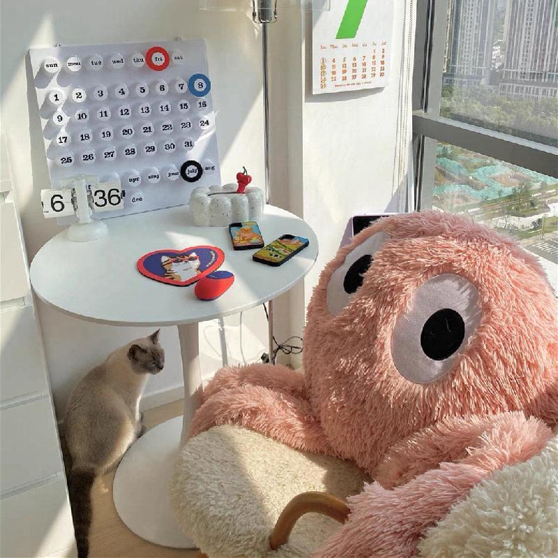 Giant Cute Black Briquettes Octopus Plush Toy Stuffed Long Legs Octopus Doll Plush Animal Pillow Creative Gift Kawaii Room Decor