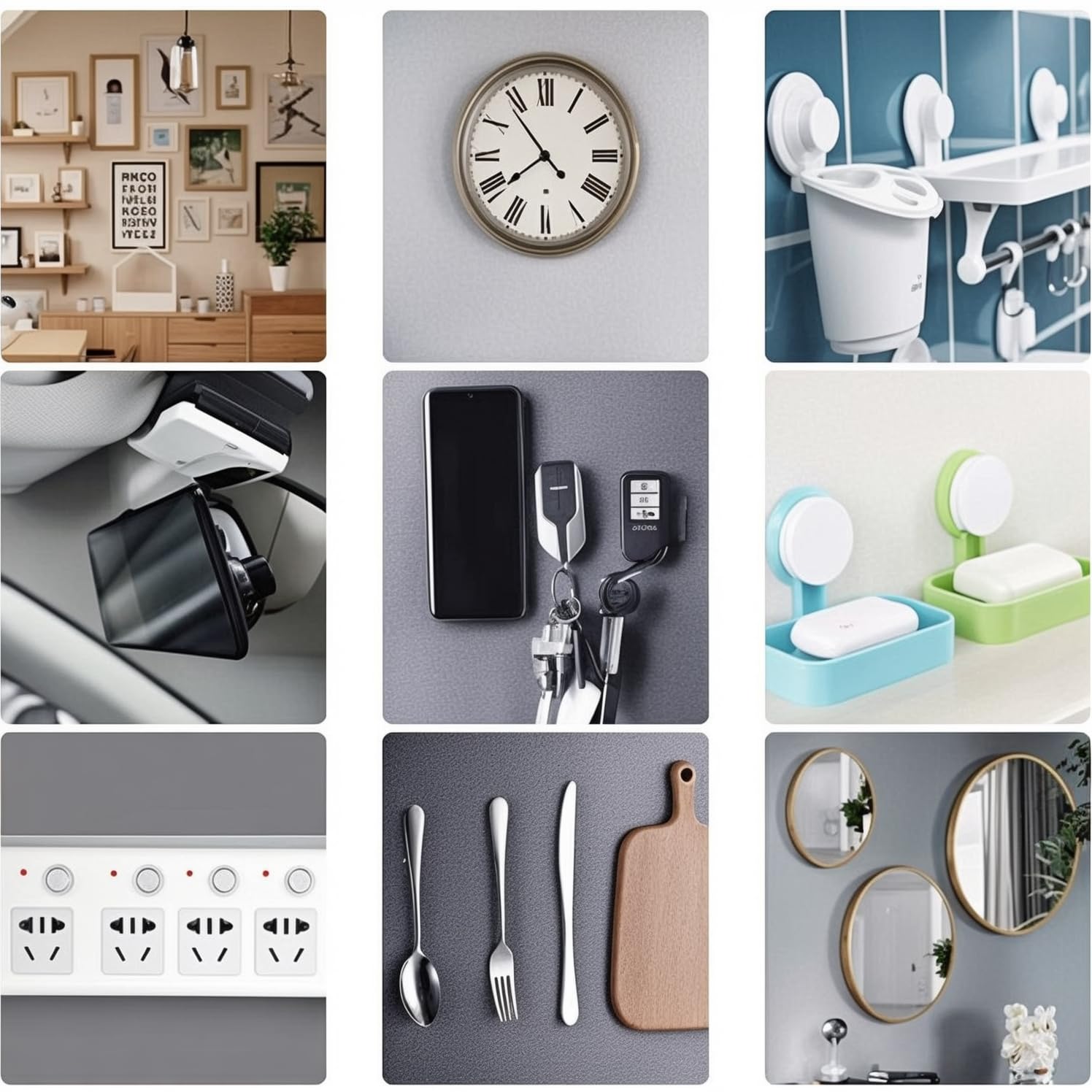 Double Sided Tape Heavy Duty(9.85FT), Nano Double Sided Adhesive Tape, Clear Mounting Tape Picture Hanging Adhesive Strips.