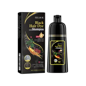 1pc, Herbal Black Hair Shampoo, Gray Hair Coverage Shampoo, Polygonum Multiflorum and Ginger, Nourishing Scalp Care, Soft and Shiny Dark Hair