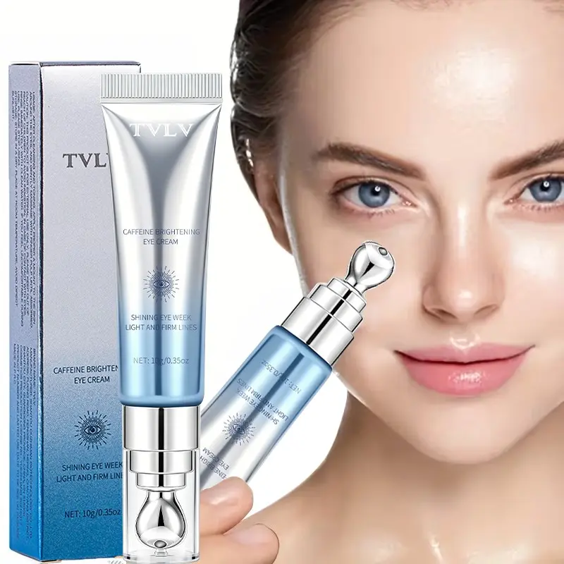 Caffeine firming eye cream, Caffeine brightening eye cream, day and night, diminishes fine lines, anti-wrinkle, not greasy, removes puffiness and dark circles, moisturizes before makeup, stay up late savior