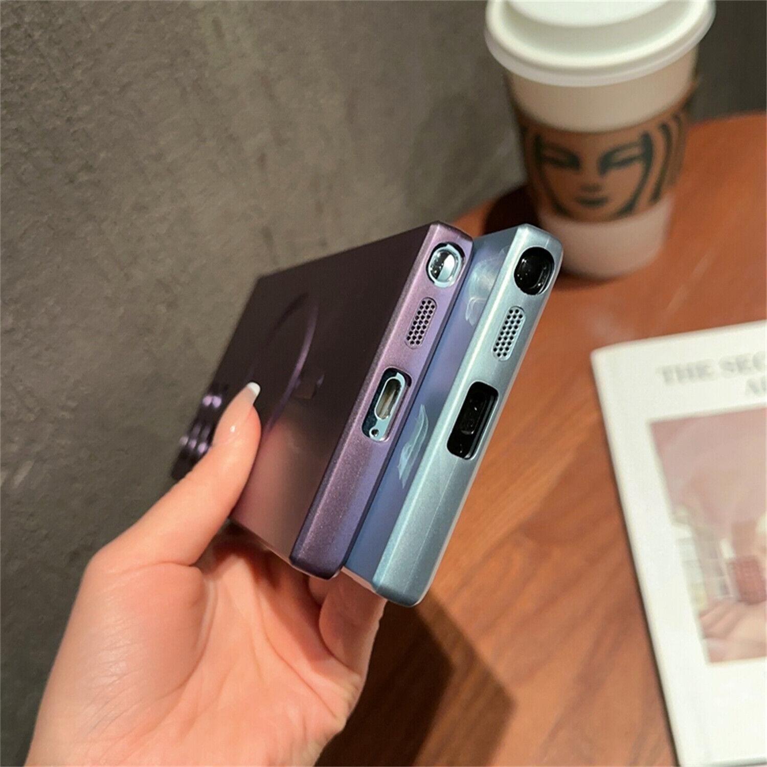 For Samsung Galaxy S24 Ultra S23 Plus S22 S21 S20 Magnetic Mag Safe Cover Matte Luxury Soft Metallic Luster Design with Camera Lens Protector, Shockproof Anti-Scratch Phone Case