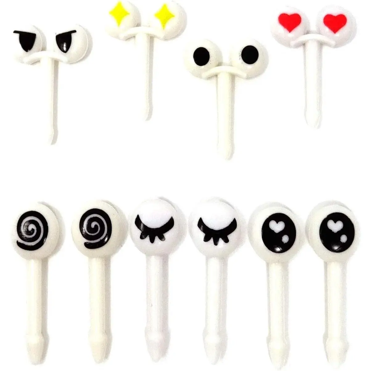 30PCS Eye Food Toothpicks Fruit Forks Cupcake Picks for Party Cake Decoration Supplies