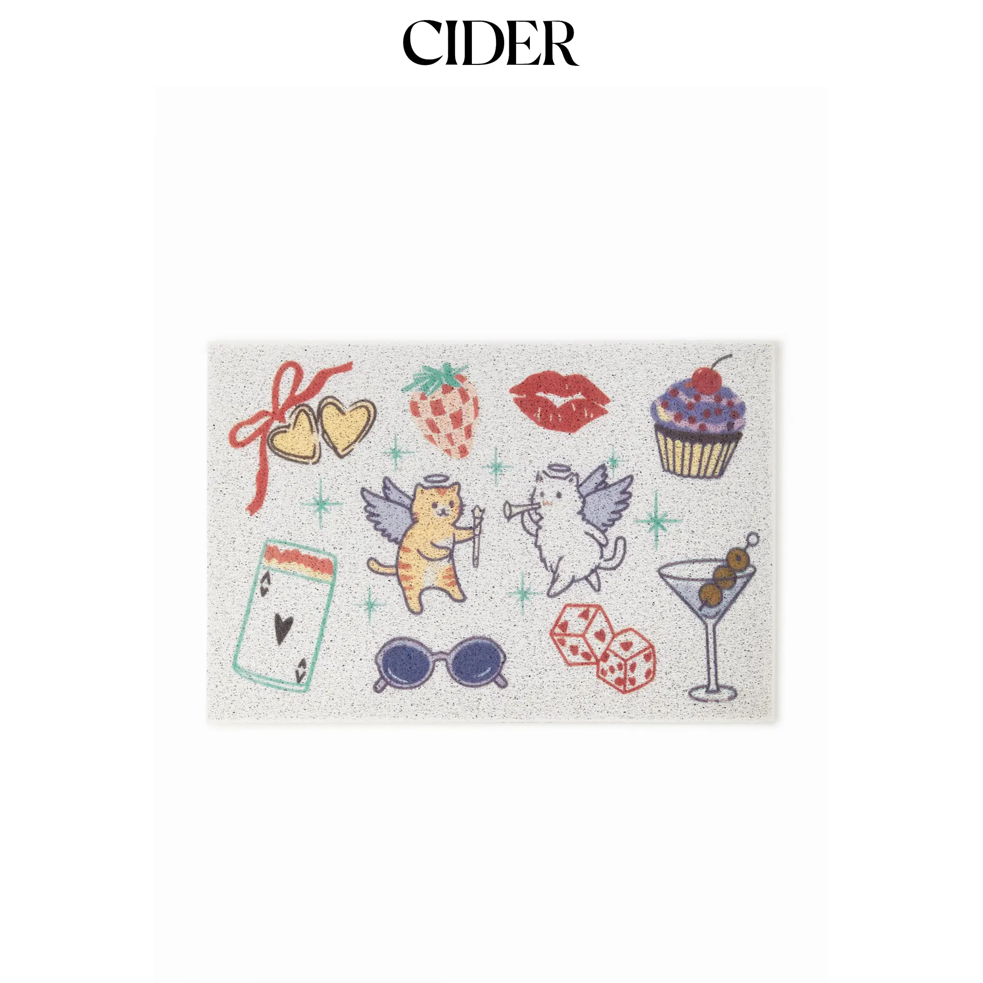 Cider CATS & STRAWBERRY & CAKE DOOR MAT