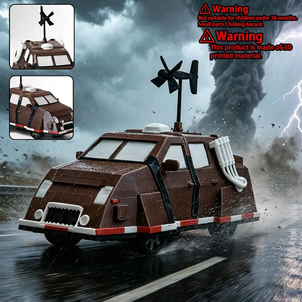 2026 Tiv-2 Tornado Intercept Vehicle 3D Printed Model, Highly Detailed Storm Chaser Collectible Car, Perfect Gift for Twisters Fans