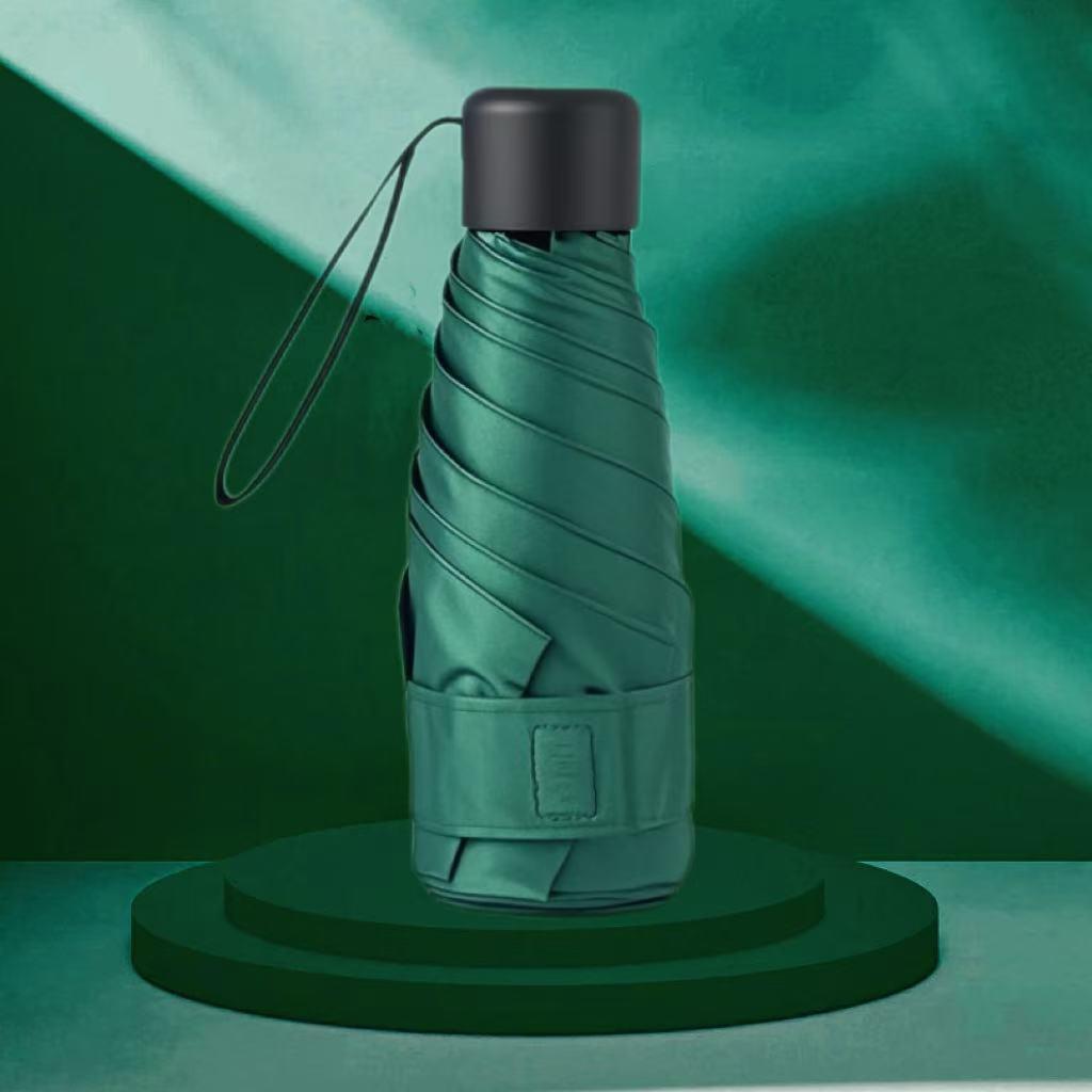 Ultra Lightweight Five-Fold Umbrella With Six-Rib Design, Compact And Portable, Sun Protection And Rain Shield, Ideal Shade Tool For Golf, Travel And Daily Outdoor Activities