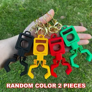 2-Pack Mini Mechanical Arm Snack Clips, Game Office Hand Protection, Keyboard-Friendly Potato Chip Clip, Hygienic Food Picker