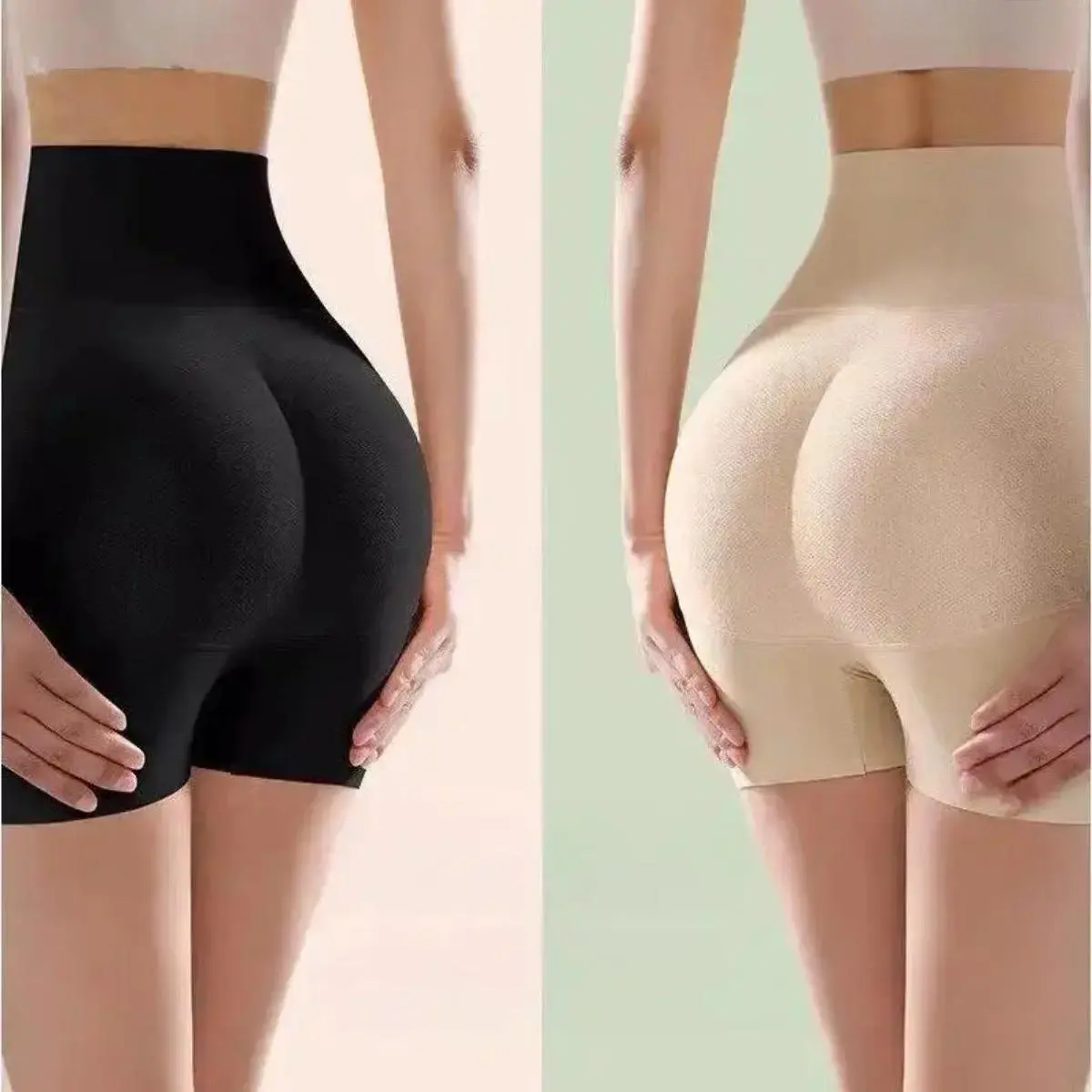 Women's Shapewear, Seamless Butt Padded Boyshorts with Full Coverage and Tummy Control, Breathable Fabric for Everyday Wear, Sizes S-XXL, Invisible Line