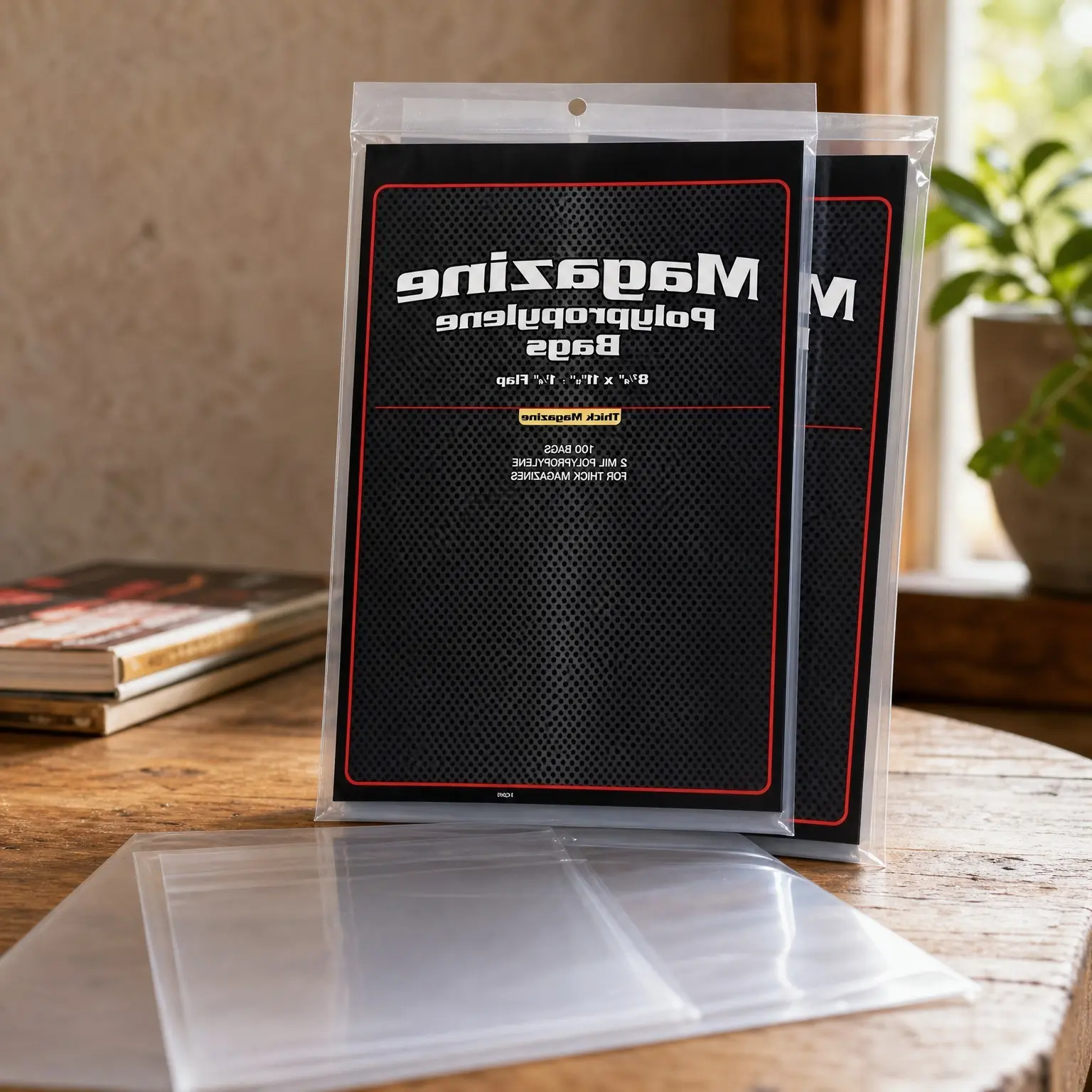 Thick Magazine Bags - 200 Pack | Acid-Free, Clear Polypropylene Sleeves for Archival-Quality Storage & Display of Collectible Magazines and Comic BooksGift
