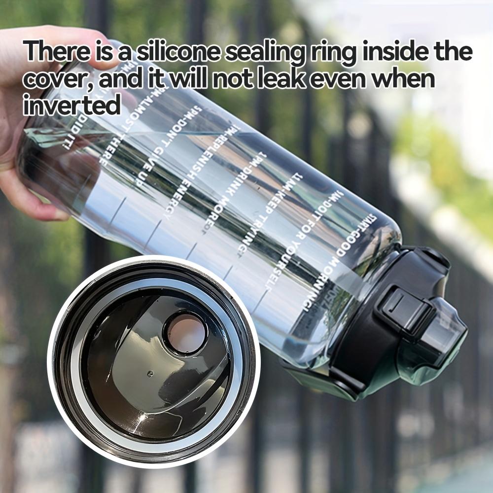 67.63 Oz Portable Water Bottle with Straw, Large Capacity Fitness Drink Bottle with Time Markers, Sports Drinking Bottle, Ideal for Outdoor Sports and Holidays
