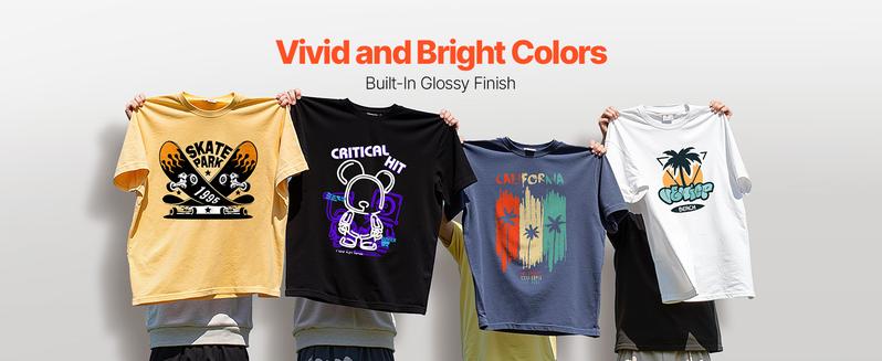 VEVOR Heat Transfer Vinyl, 12 in x 70 ft, Glossy Black HTV Iron on Vinyl Roll, Easy to Cut and Weed, Strong Adhesion, Compatible with Cutting Machines, for Various Materials, T-Shirts, Pillows, Hats