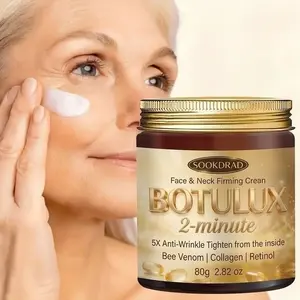 Botulux 2-Minute Face Neck Firming Cream, Contains Bee Venom Collagen Retinol, 80g, Daily Use, Suitable for All Skin Types