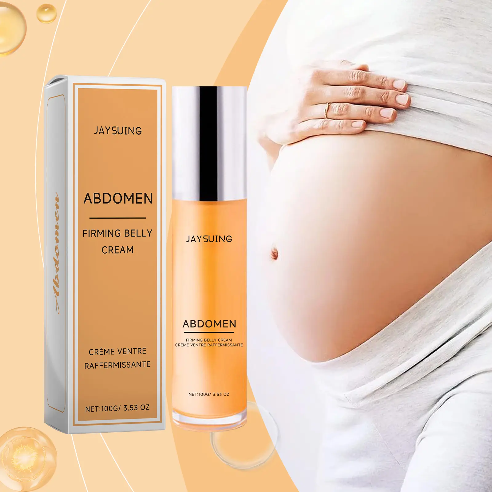 Jaysuing Lemon Stretch Mark Cream |   Gentle Postpartum Skin Care |   Moisturizing Body Lotion