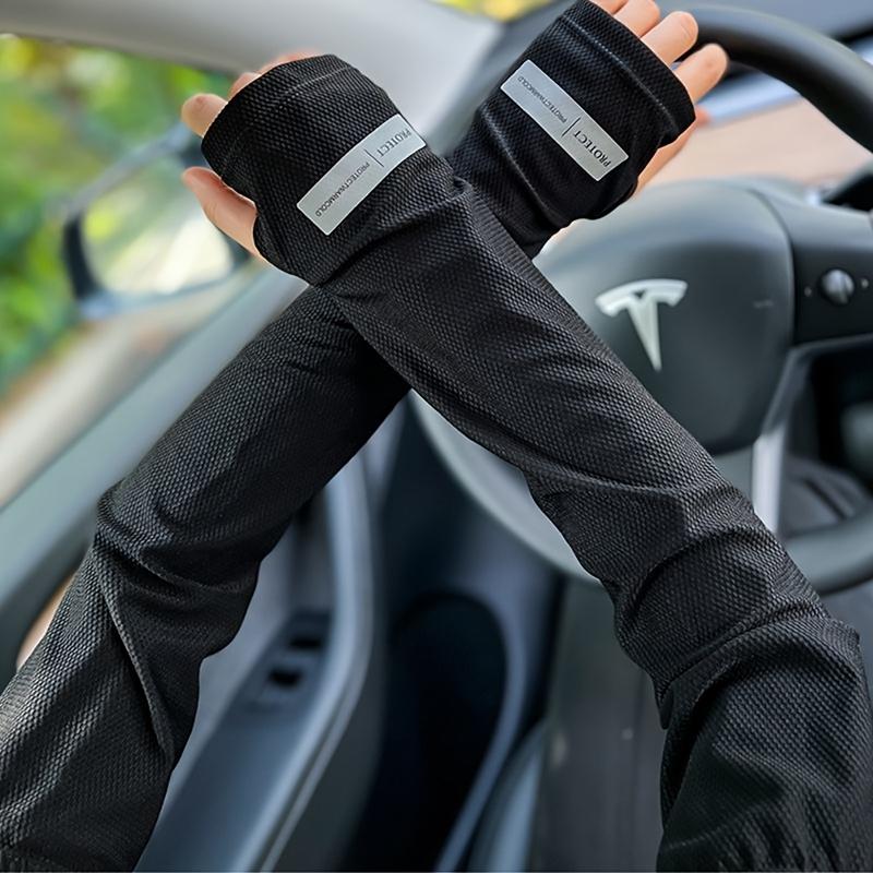 Arm Sleeves Compatible for Cycling, Hiking, Outdoor Sports - UPF Sun Protection Cooling Arm Guards with Breathable Elbow Covers, Men & Women, Hand Washable ()