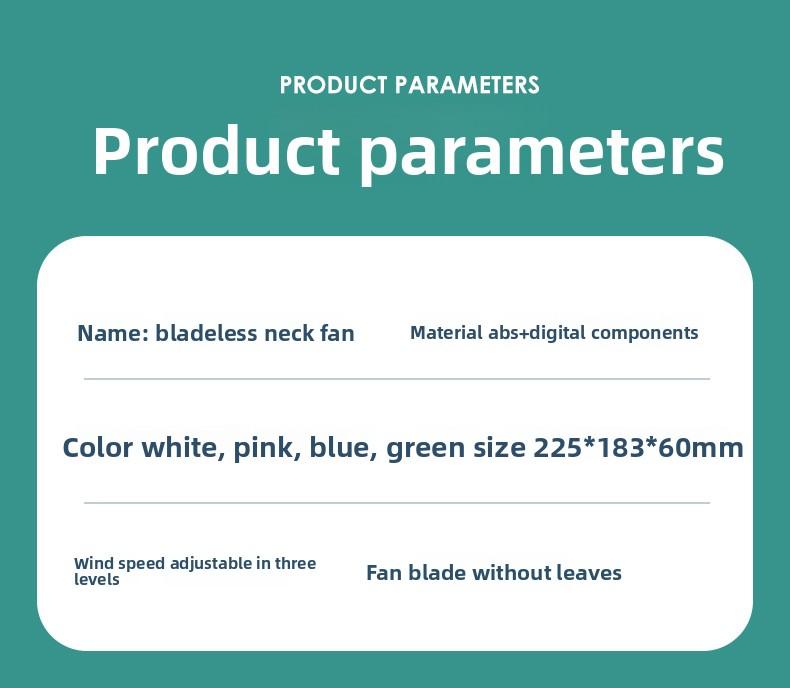 In-stock gift wholesale neck-mounted fan, cross-border USB rechargeable outdoor high-power cooling small neck fan