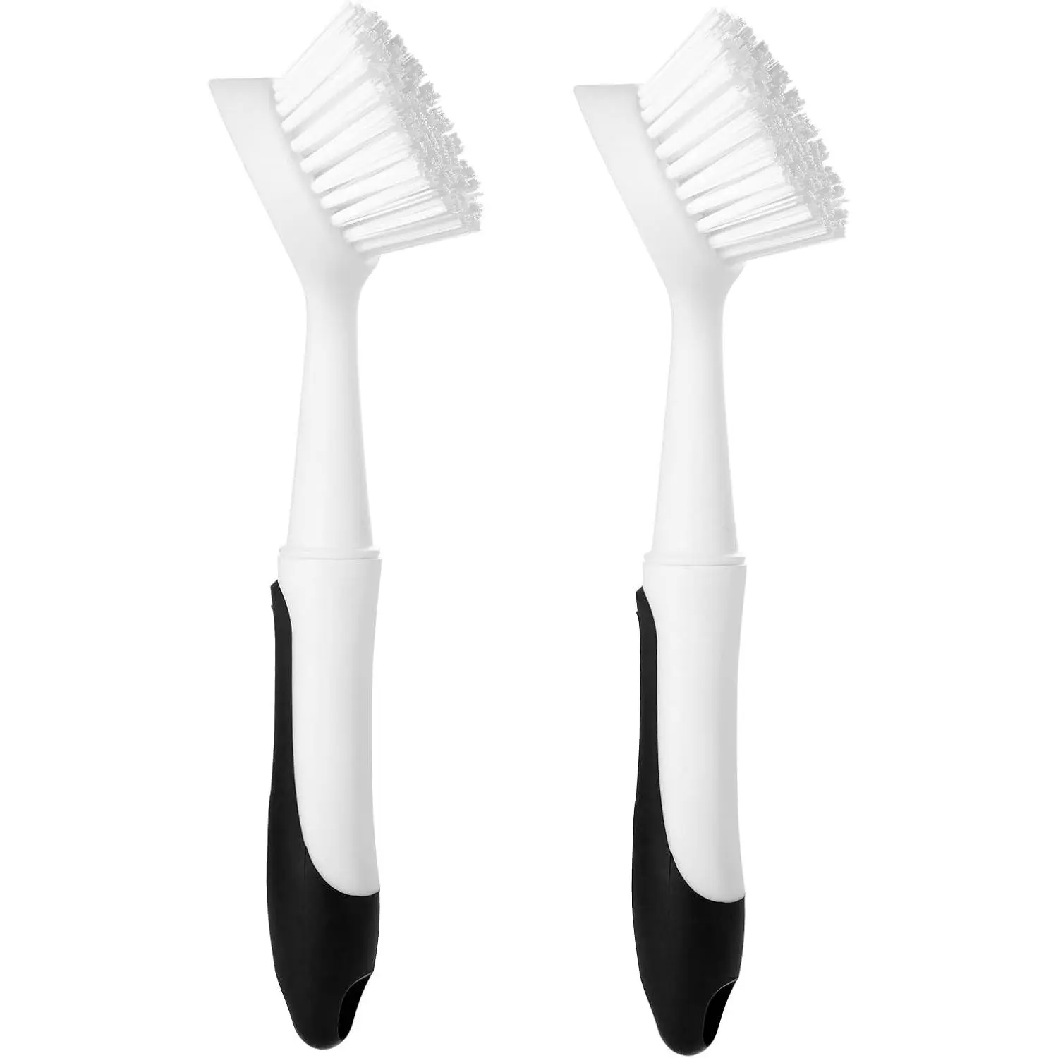 Dish Brush with Handle, Dish Scrub Brush with -in Scraper, Nylon Dish , Kitchen Brushes for Dishes,Pots, Pans and Sinks 2 Pack