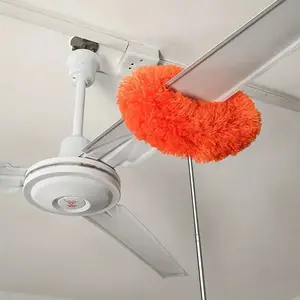Ceiling Fan & Household Dust Buster: Detachable Microfiber Duster with Washable Feature, Ideal for Summer and Fall Cleaning tool, a Decoration-worthy Housekeeping Essential, Extension Pole Ceiling Fan Duster