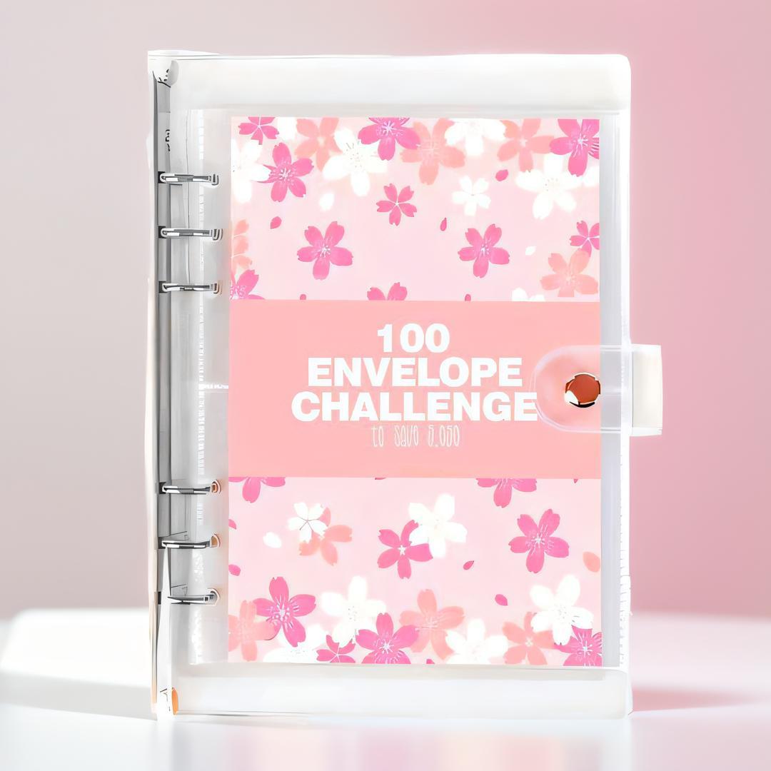 2026 Money-Saving Challenge Binder - Budget Binder with Cash Envelopes, Savings Challenge Planner, Savings Challenge Book for Home & Office - Ideal New Year & Valentine's Day Gift