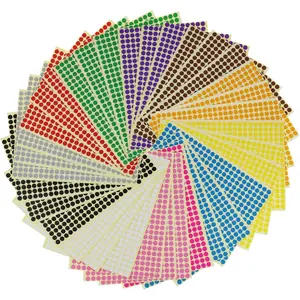 6mm Round Dot Stickers Color Coding Labels, 12 Different  Colors, 36 Sheets, 14688 Dots in