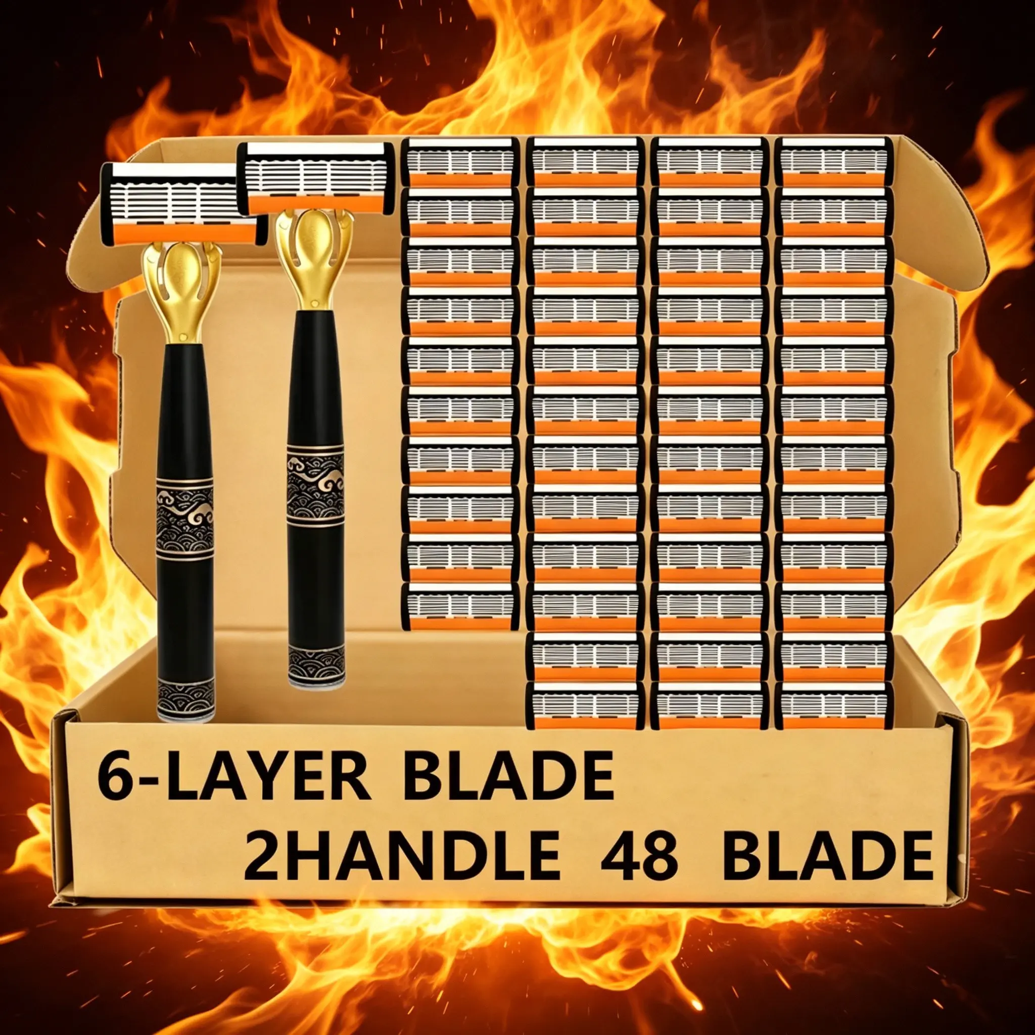 Flexible Head Manual Razor for Men, 30° Pivoting Blade System, Ultra Close & Smooth Shave, Comfortable Grip, Premium Safety Razor, Shaving Razors