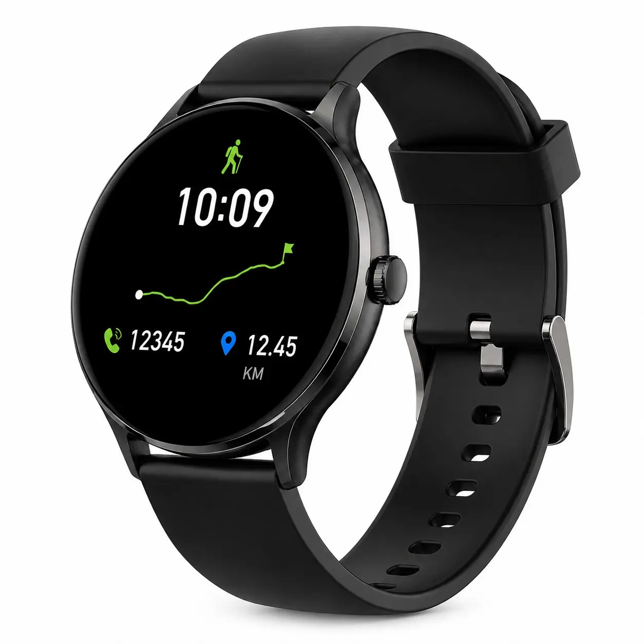 Unisex Smartwatch, 1.26-Inch Touchscreen, Bluetooth-compatible Calling, 123 Sports Modes, IP68 Waterproof, 5-7 Days Battery, 100+ Faces, iPhone & Android Compatible