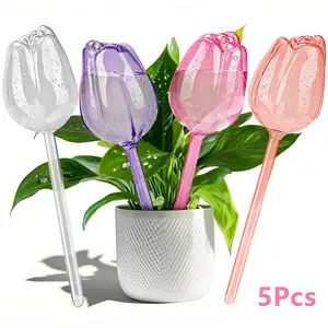 Plant Watering Globes-5Pcs,plant watering globes，water globes，water globes for outdoor plants，self watering globes，watering bulbs for outdoor plants,Top-Fill Watering, for potted plants, indoor green plants, seedlings, hanging baskets, gardening tools