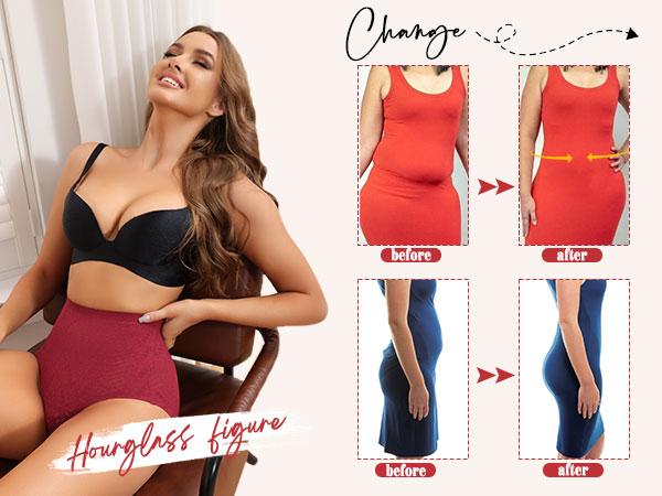 LEVAO Seamless Lace Gentle Tummy Control Panties for Women, High Waisted No Show Stretch Briefs, Invisible Under Tight Outfits S-2XL LEVAO Seamless Lace Gentle Tummy Control Panties for Women, High Waisted No Show Stretch Briefs, Invisible Under Tight Outfits S-2XL