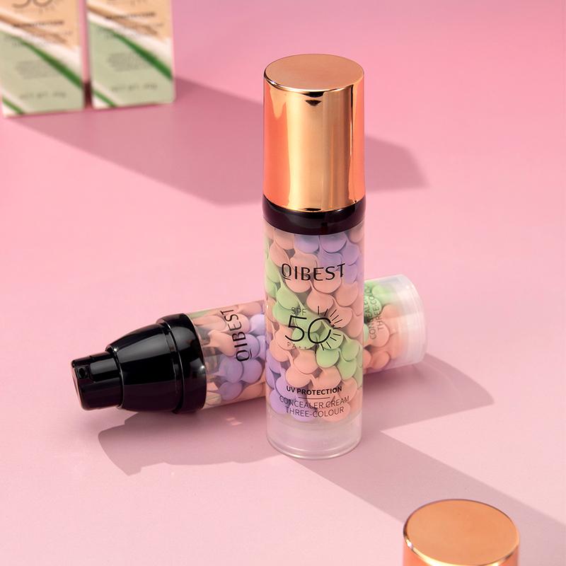 Isolation Cream Three Colors Protection, Even Skin Tone Makeup Base Brightening Primer Concealer, Isolation Cream for Flawless Look, Daily Makeup