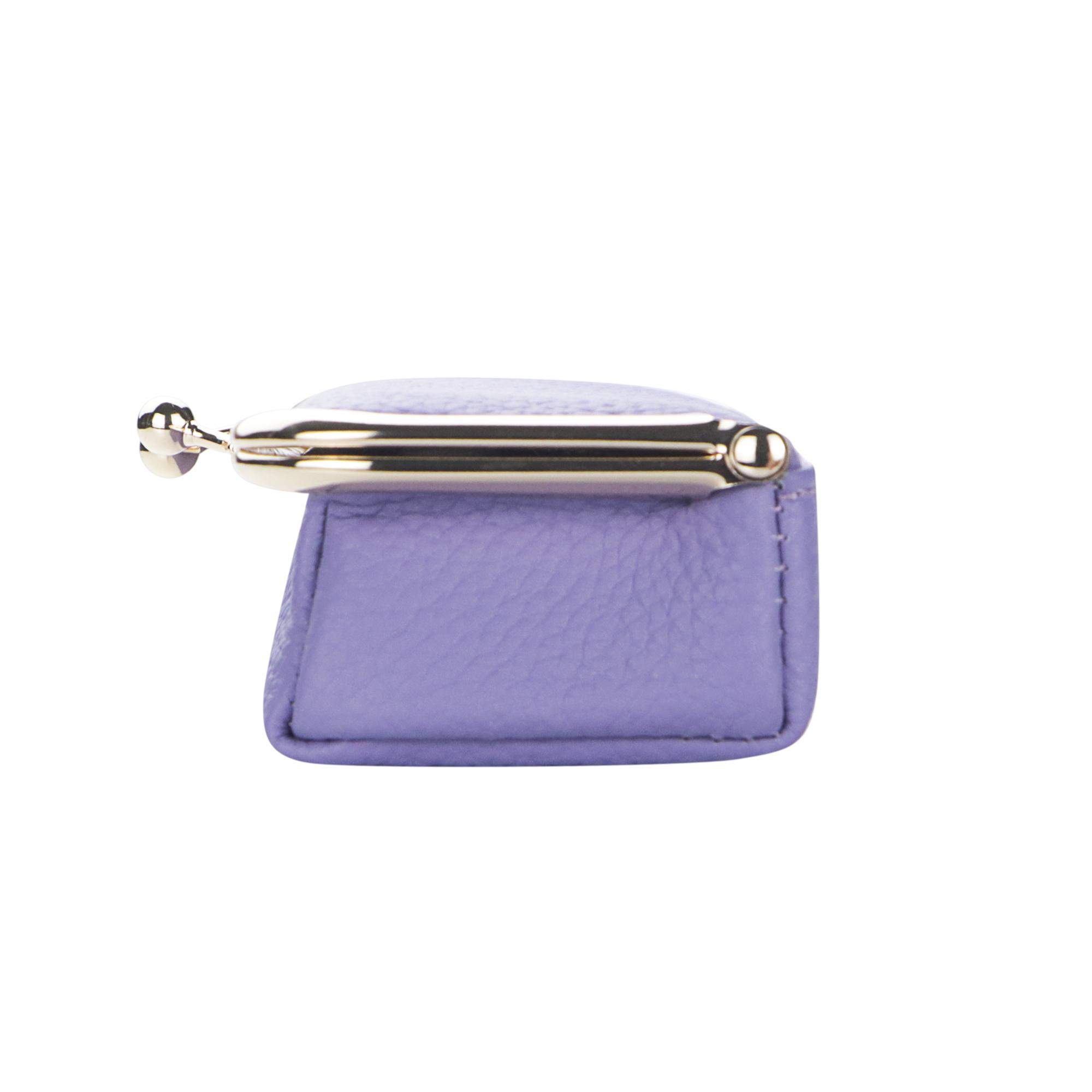 Royal Bagger Genuine Leather RFID Blocking Fashion Glasses Case, Pencil Bag with Kiss Lock, Organizer for Rings, Necklaces & Earrings for Women 4135 Lens Protective Mirrored Lens