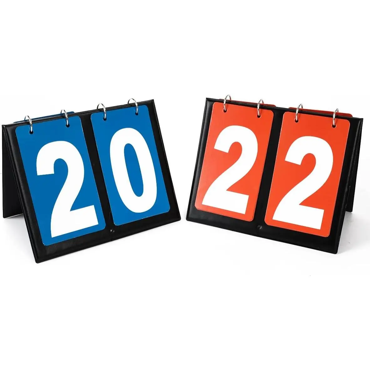 Portable Tabletop Score Flipper, Water-Resistant PU and Membrane Paper Scoreboard for Multi-Sport Games, Lightweight and Easy to Read, Scoreboards, Sports, Waterproof, Multi-Sports