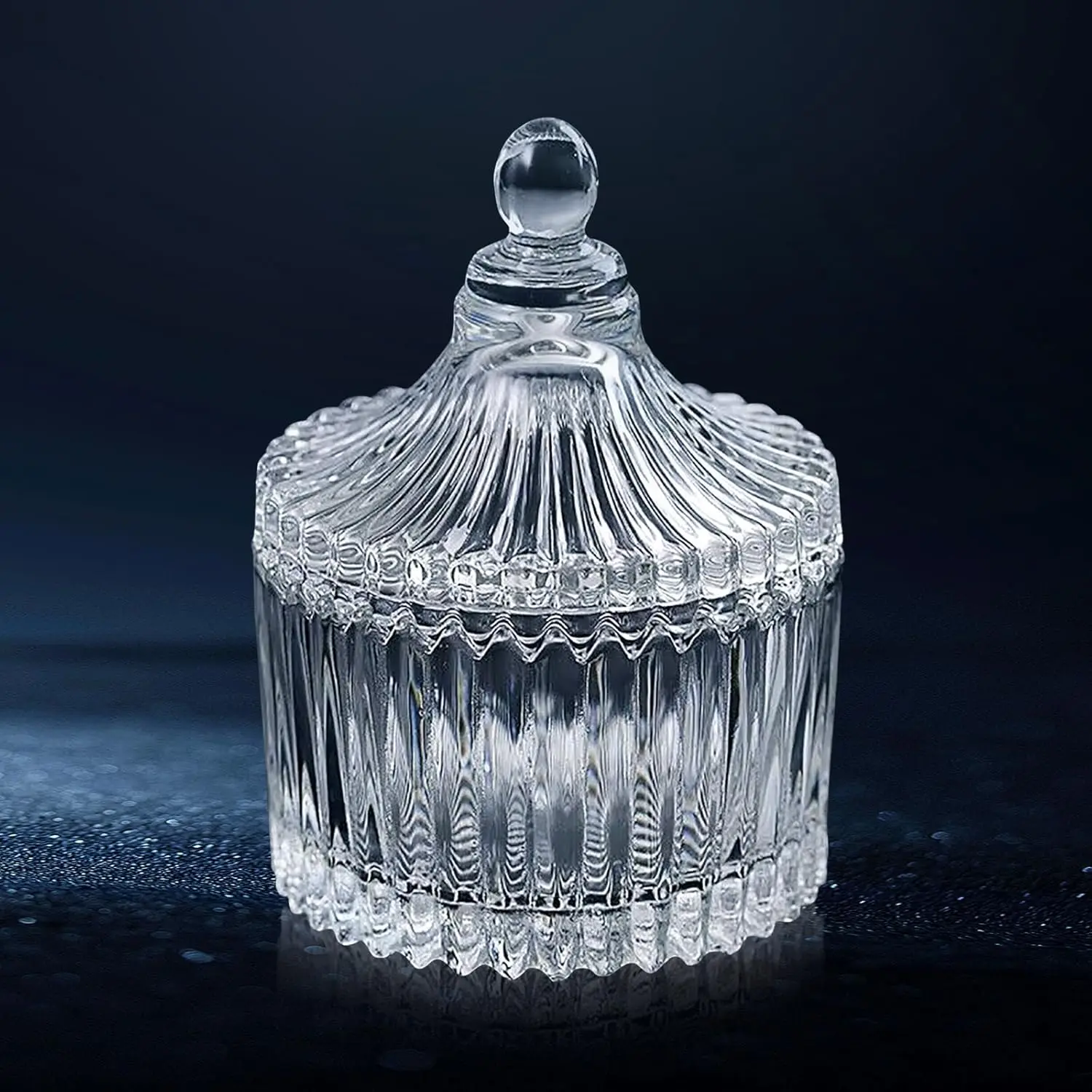Large Clear Glass Dappen Dish with Lid 3oz for Acrylic Nails, Holds Monomer Liquid Acrylic Powder Gel Polish, Nail Brush Cleaner Holder, Essential Nail Tech Must Haves