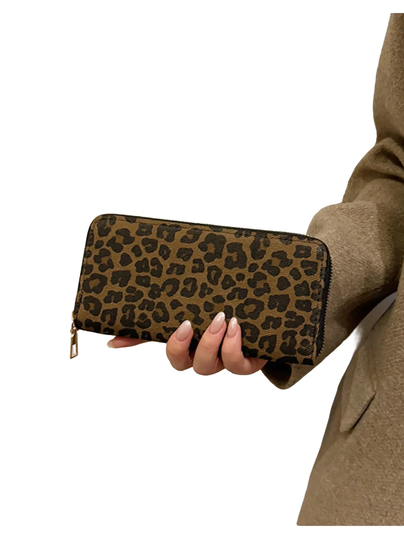 Women's Long Leopard Print Handbag, Leopard Pattern Wallet, Multi-Layer Design, Fashionable Storage, Ideal for Daily Use, Stylish and Practical Wallet