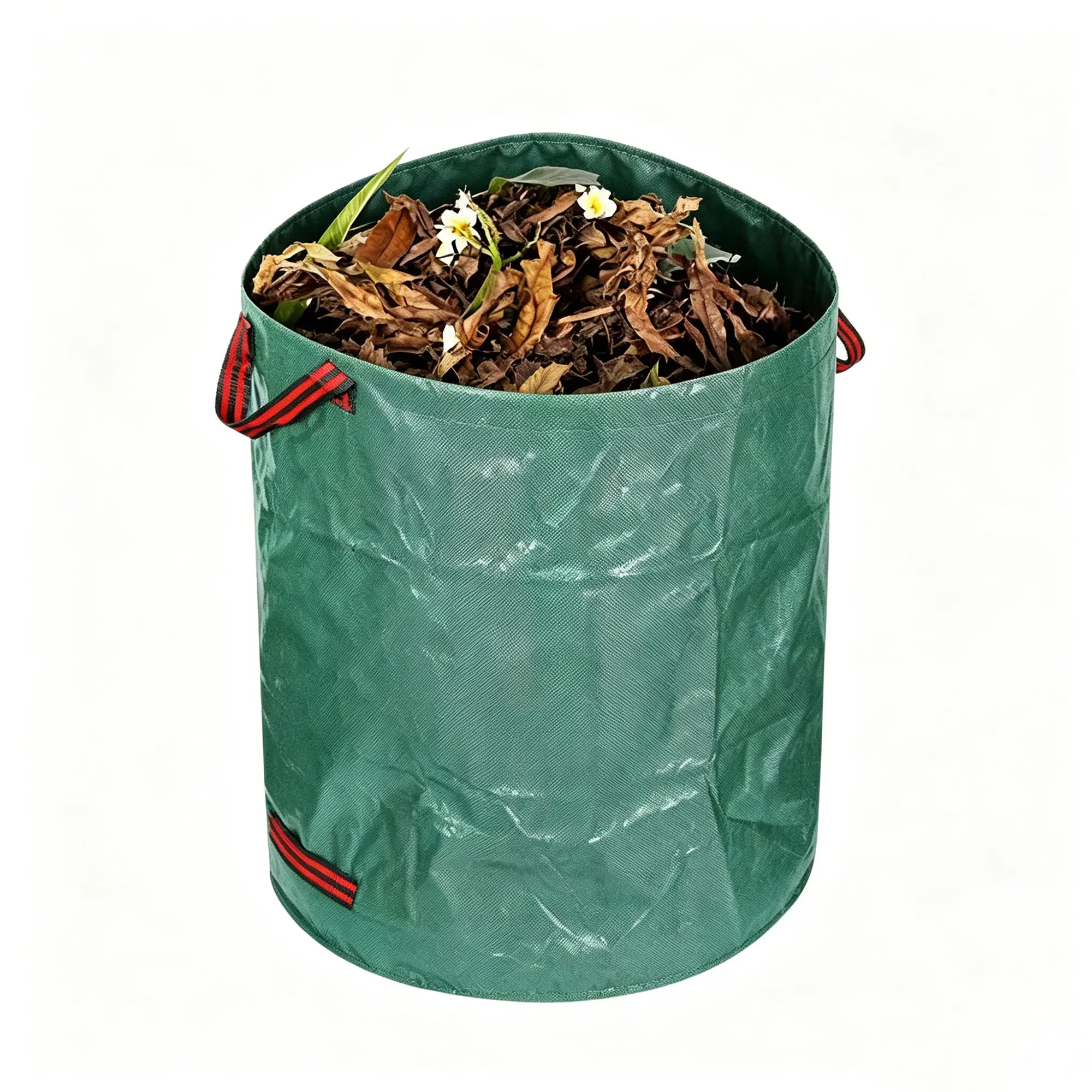 6-Pack 72 Gallon Reusable Garden Waste Bags, Heavy-Duty 272L Yard Leaf & Lawn Debris Sacks, Waterproof PP, 3 Handles, Self-Standing Design