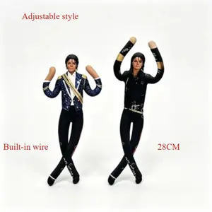 HOT New Style Michael Jackson Doll - MJ Doll Cosplay Prop, Abstract Joint Mobility Plush Stuffed Figure, Room Decoration Gift (Toys & Hobbies Classic & Novelty Action Toy Figure)