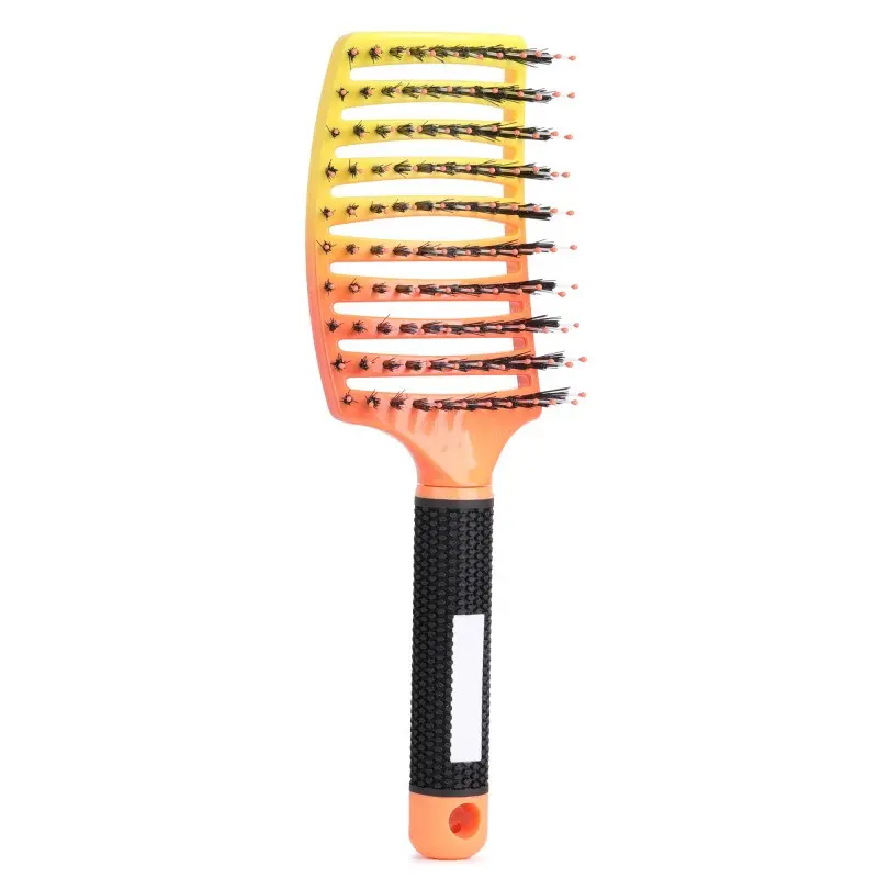 Wet Hair Brush, Hairbrush, Professional Curved Vented Brush for Faster Drying, Gradual Color Paddle Detangling Brush for Wet and Dry Curly Thick Straight Hair, Hair Care Tool, Hair Brush Detangler
