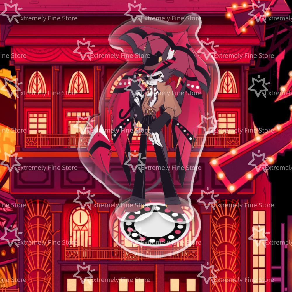 Hazbin Hotel Anime Figure Acrylic Stand Model Plate Alastor Desk Decor Standing Sign Game Fans Gift Ornaments Stand Model