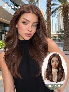 13x6 Invisible Transparent Lace Front Wig, Natural Voluminous Layers, Quick Wear, Multi-Scene Adaptability, Elegant European Style