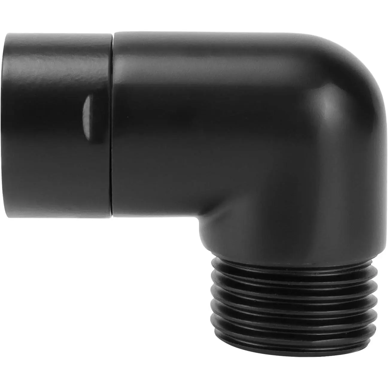 Shower Elbow Adapter, Solid Brass G1/2" Shower Arm Extension for Connecting Shower , 90  (Matte Black)