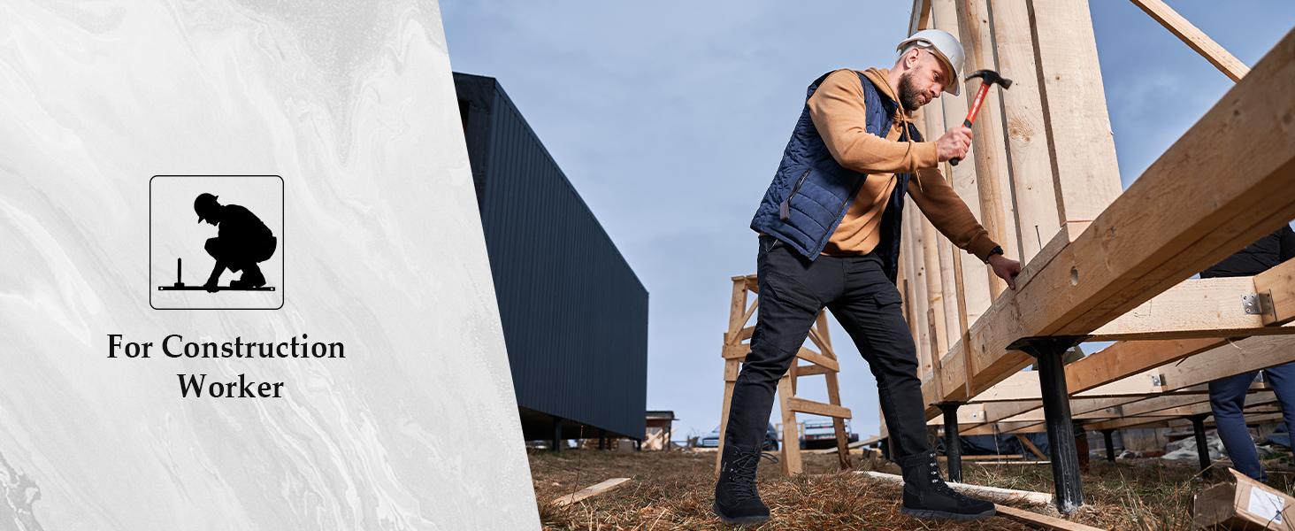 FREE SOLDIER Men's Tactical Boots 8 Inches Lightweight Combat Boots Durable Suede Leather Military Work Boot Desert Boot