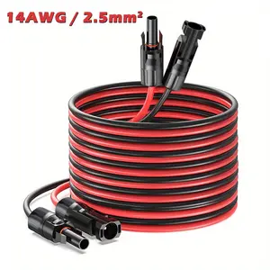 Solar Panel Connection Cable, 2.5mm² Pure Copper Material, Durable Solar Wiring, High Conductivity, Reliable Energy Transmission