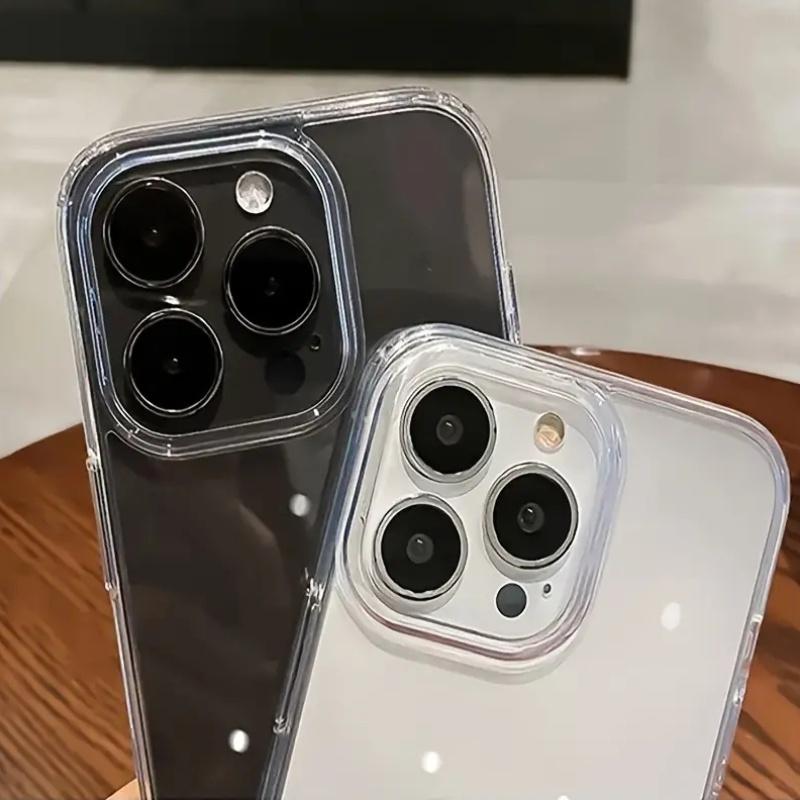 Premium Transparent Soft Tpu Shockproof Phone Case for iPhone 17 16 15 14 13 12 11 Pro Max, Durable Protective Cover