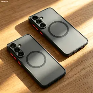 [Luxury Magnetic Case]Magnetic Matte Protective Phone Case, Suitable for Samsung Suitable for Galaxy A57 A37 A17 A56 A55 A54 A53 A52 A52S A36 A35 A34 A26 A25 A16 A15 A14 A13, Compatible with Wirless Charging, Stylish Phone Case